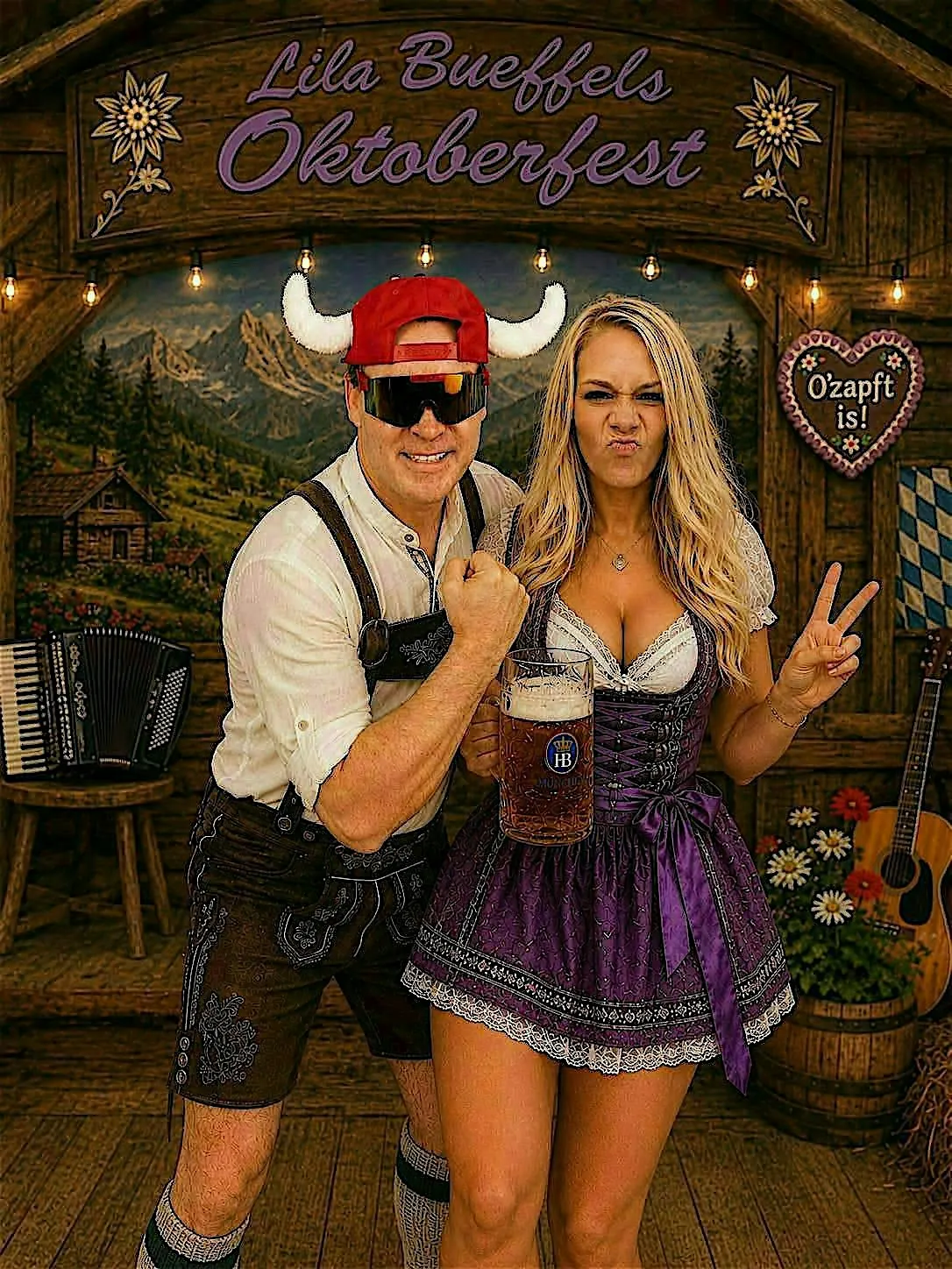 Lila Tv Mia Julia double &Lorenzbueffeldouble Oktoberfest