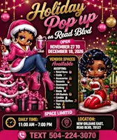 Holiday Pop Up Retail Shopping on Read Blvd., New Orleans East