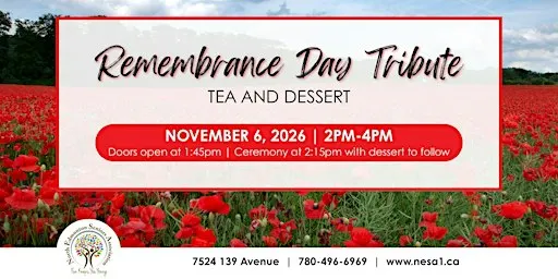 Remembrance Day Tribute and Tea