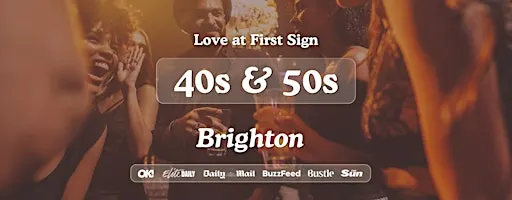 Brighton Singles Night, 40s & 50s | The Wine Cellar | Love at First Sign