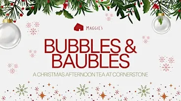 Bubbles and Baubles for Maggie's in Cardiff