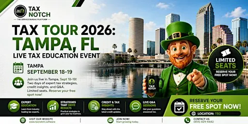 Tax Tour 2026: Tampa, FL – Live Tax Education Event