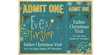 Father Christmas is Visiting Eve's Toy Shop.