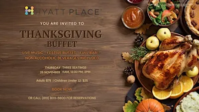Thanksgiving Buffet at Hyatt Place Wesley Chapel