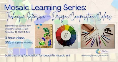 Mosaic Learning Series: Technique Intensive – Design, Composition & Colors