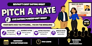 Pitch a Mate Belfast | Singles Night & PowerPoint Dating | Ages 22–32