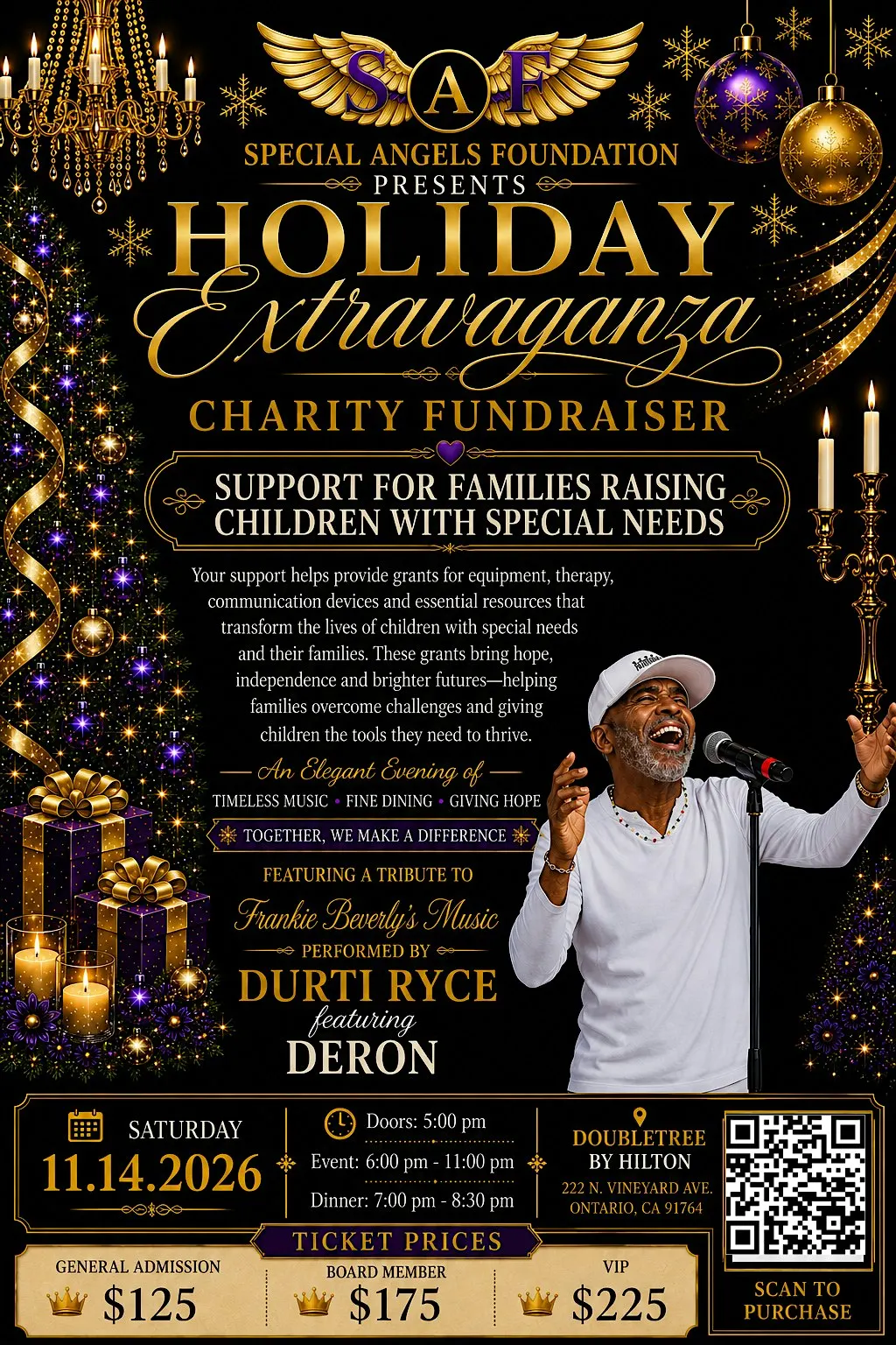 Special Angels Foundation Holiday Extravaganza Charity Fundraiser