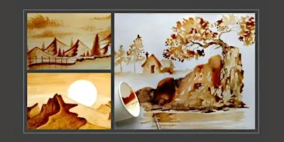 Coffee painting espresso landscape