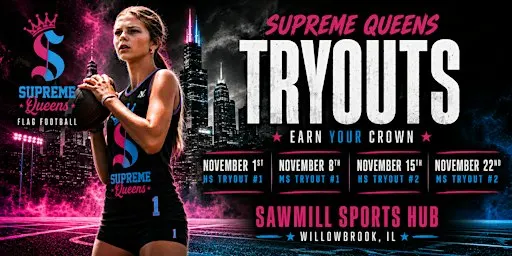 Supreme Queens Travel Flag Football Middle School Tryout #2