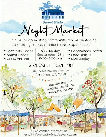 Port Orange Monthly Night Market (Riverside Pavilion)