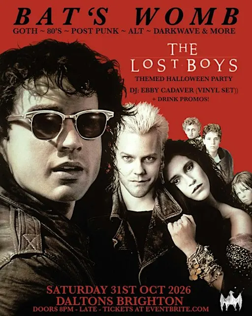 Bats Womb ~ The Lost Boys ~ Themed Halloween Party at The Daltons Brighton