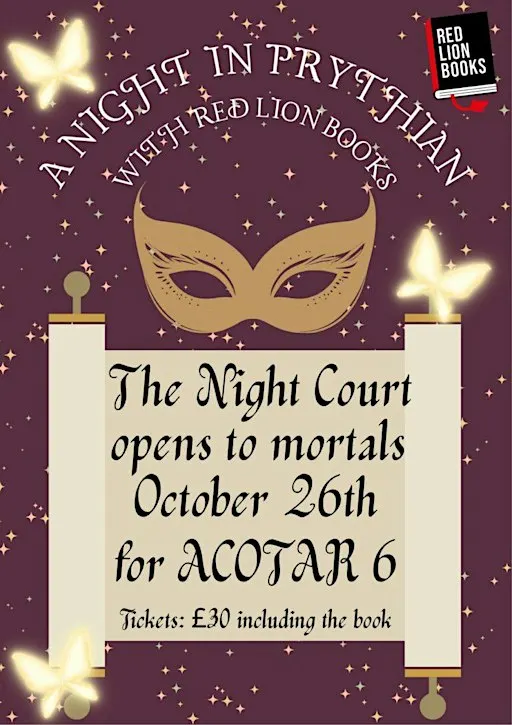 ACOTAR 6: Midnight Book Launch and event. A Night in Prythian