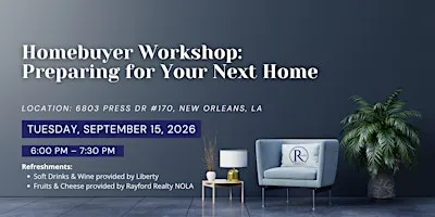 Homebuyer Workshop: Preparing for Your Next Home