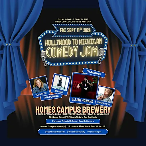 Hollywood to Michigan Comedy Jam