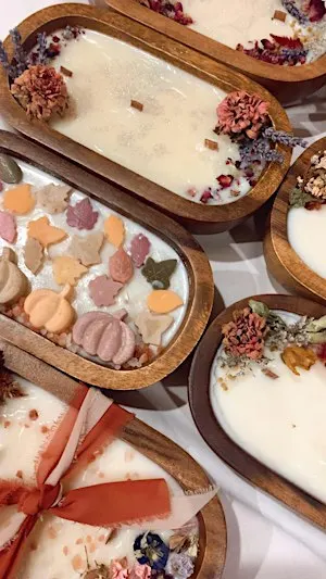 Wicks, Wine & Sweaters Candle Workshop
