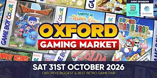 Oxford Gaming Market - Saturday 31 October 2026
