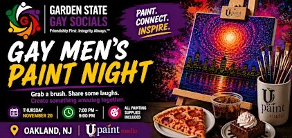 Gay Men's Paint Night at U Paint Studio Oakland NJ