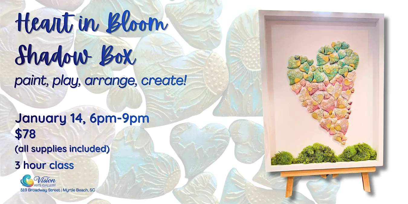 Heart in Bloom Shadow Box Workshop