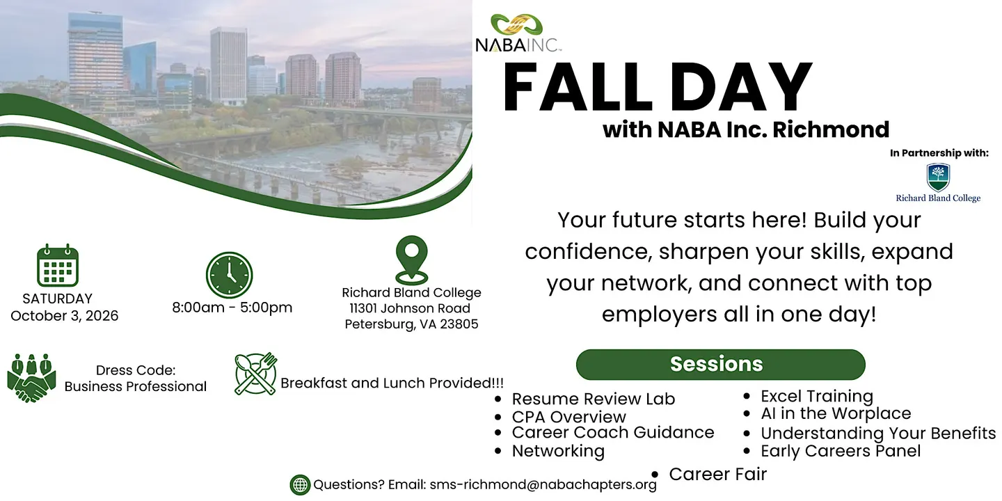 NABA Inc. Richmond Fall Day 2026 - Student Sign Up