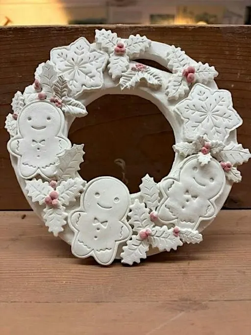 Adult Clay Workshop: Ceramic Christmas Wreath