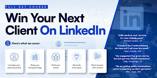 Win Clients on LinkedIn - Full Day Course - Nottingham Social Selling