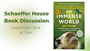 Schaeffer House Book Discussion