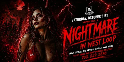 NIGHTMARE IN WEST LOOP - Chicago's BIGGEST Halloween Bar Crawl