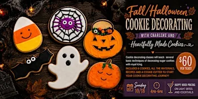 10/18 Fall/Halloween Cookie Decorating Class
