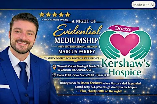Dr Kershaw's Charity Psychic Night With Marcus Farrey Healing Medium