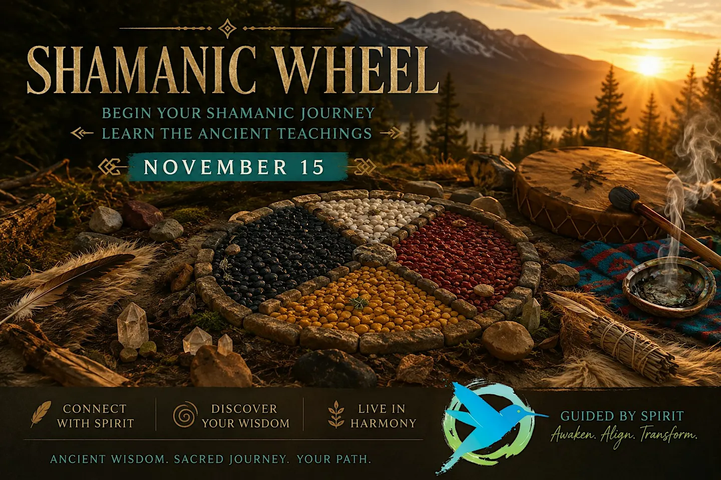 New November Medicine Wheel!! Become The You That's in Your Dreams!!