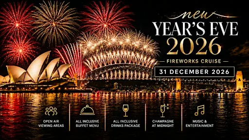 MV Royale | NYE Fireworks Cruise | All Inclusive | Open Air Viewing Decks
