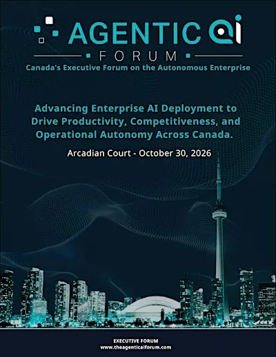 AGENTIC AI FORUM - OCT 30, 2026 AT ARCADIAN COURT