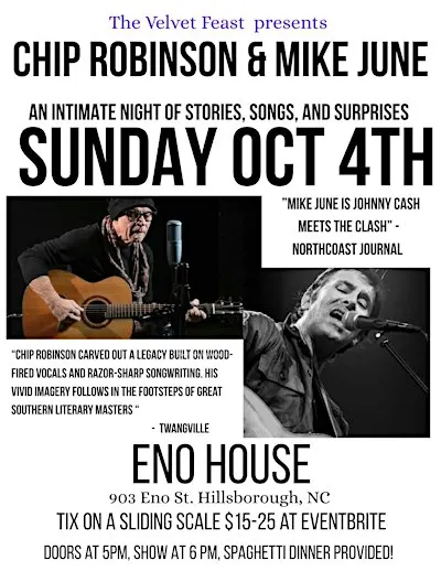 The Velvet Feast presents Mike June & Chip Robinson