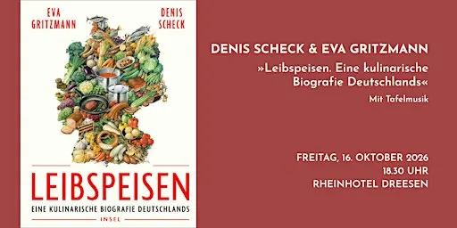 Denis Scheck & Eva Gritzmann stellen ihr Kochbuch »Leibspeisen« vor