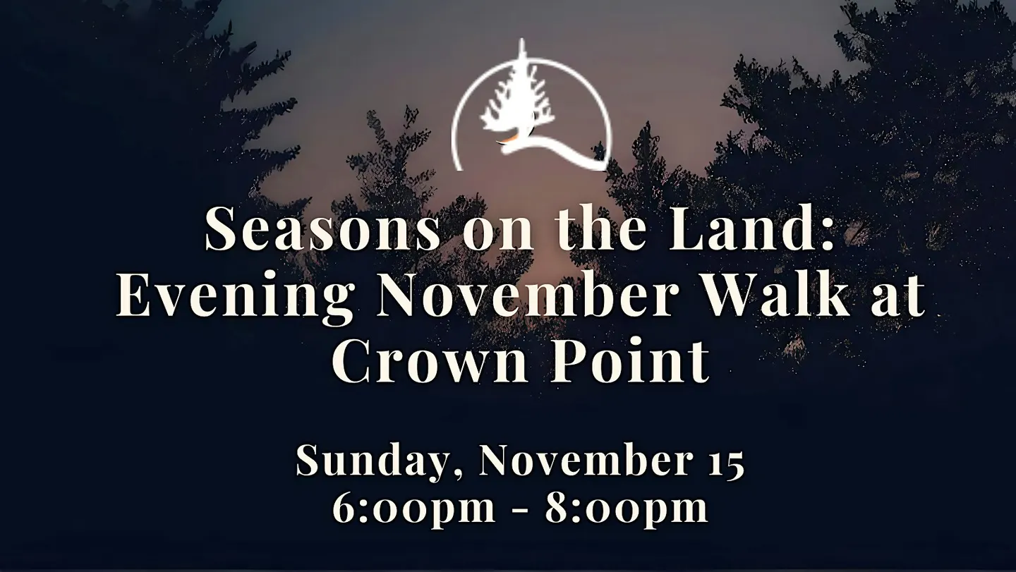 Seasons on the Land: Evening November Walk at Crown Point