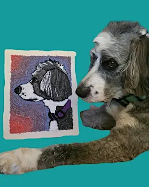 Punch Needle Pet Portraits - Halloween Edition