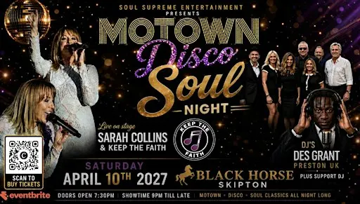 A Night of Motown, Soul, Disco, Northern Soul and more .......