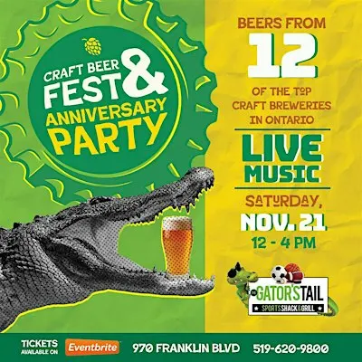 Gator’s 14th Anniversary Party & Craft Beer Fest