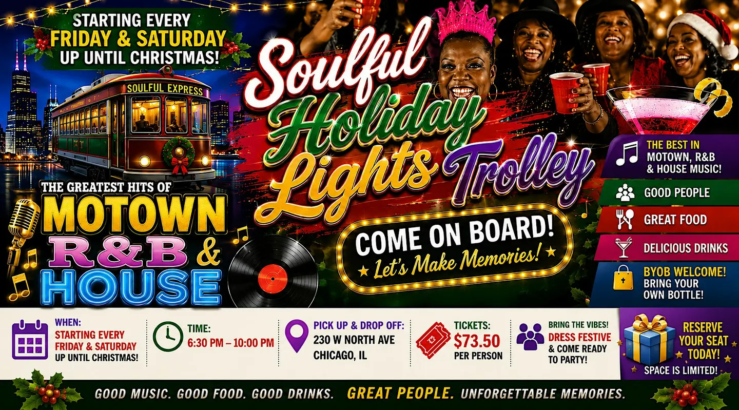 Soulful Holiday Lights Trolley Celebrating Motown, R& B & House