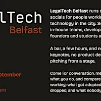 LegalTech Belfast - September Meetup
