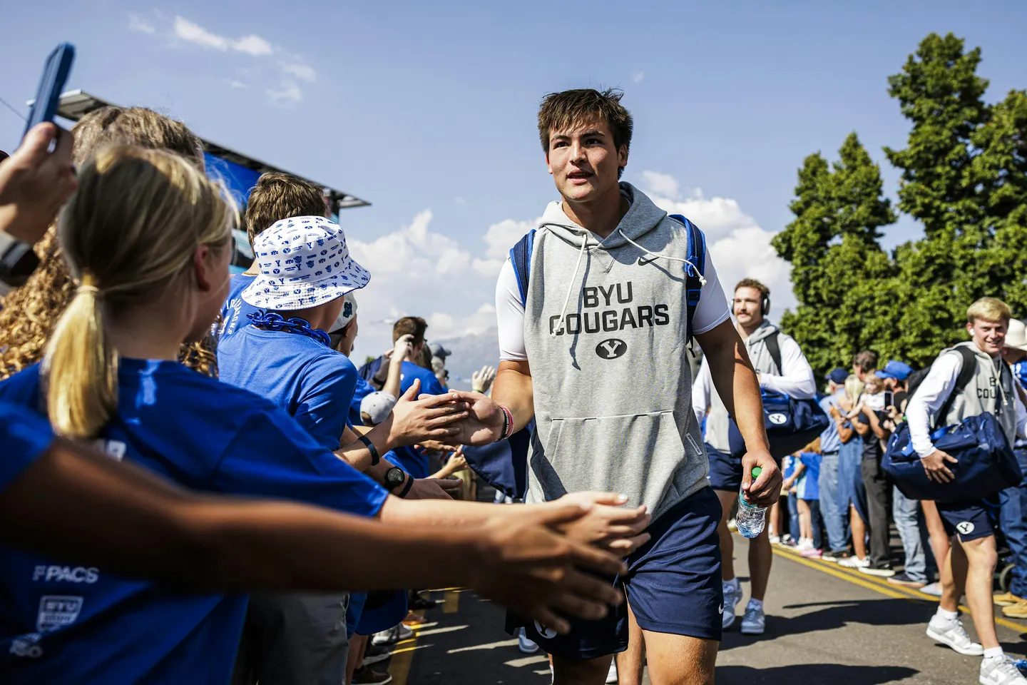 Front Row Access to the Cougar Walk (Notre Dame)