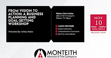 From Vision to Action: a Business Planning and Goal-Setting Workshop