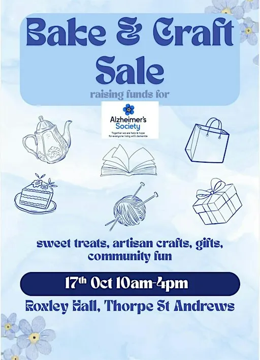 Bake & Craft Sale for Alzheimer’s society