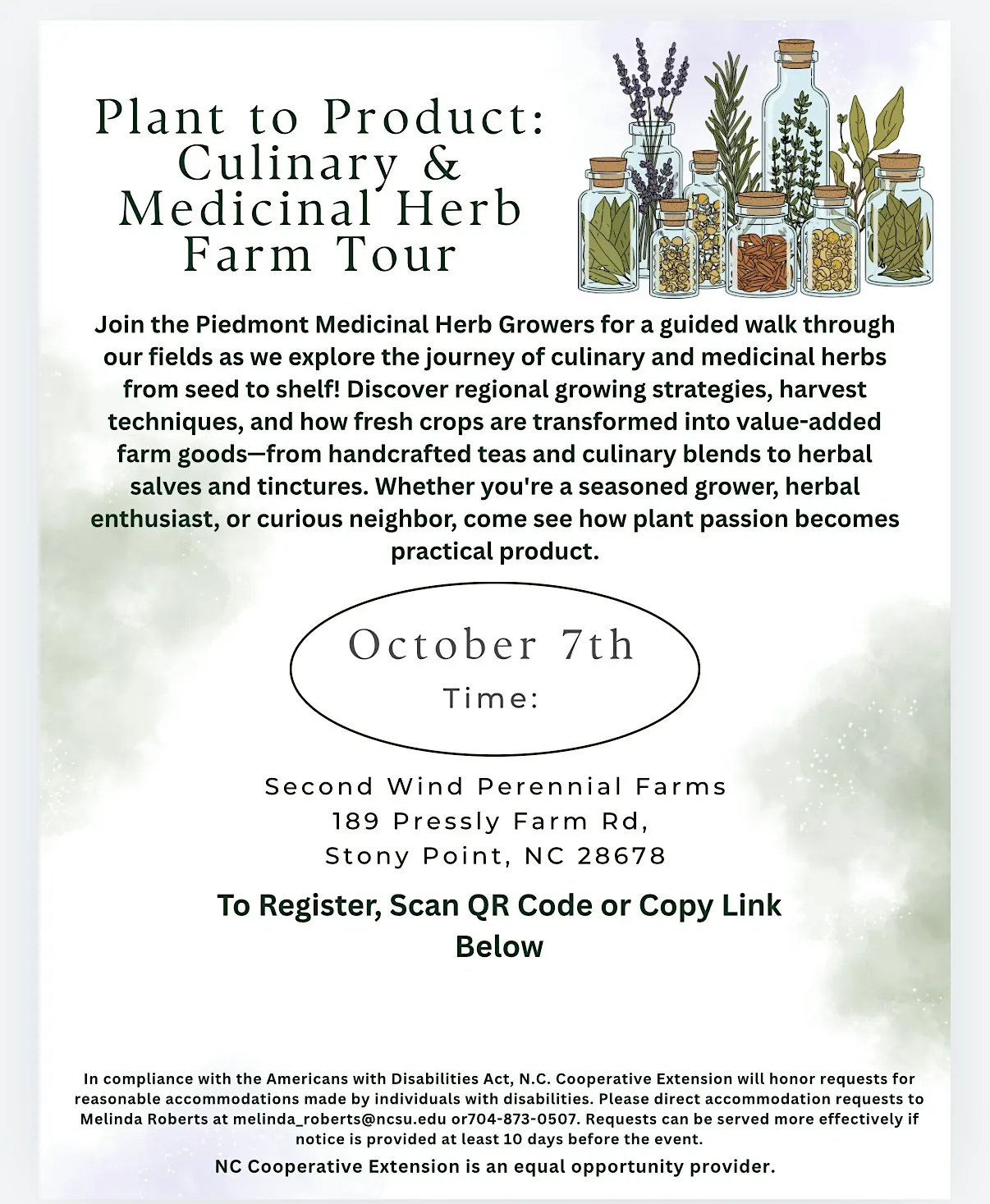 Plant to Product: Culinary & Medicinal Herb Farm Tour