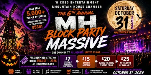 6th Annual MH Block Party MASSIVE - Halloween Night 2026