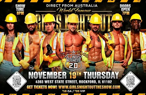Australia's Girls Night Out Live: Magic Mike Experience in Rockford,IL!