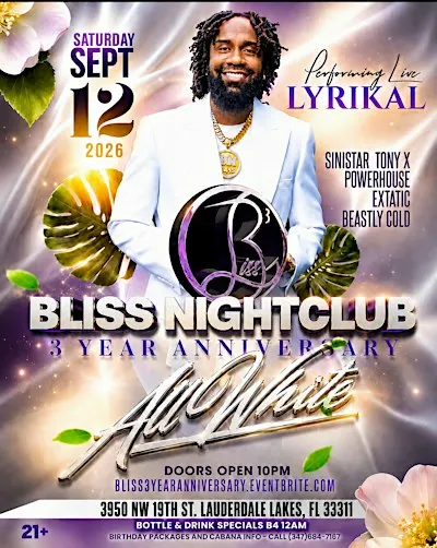 Bliss Nightclub 3 Year Anniversary