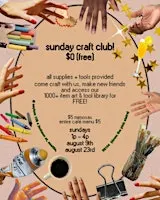SPOOKY SUNDAY CRAFT CLUB: free art supply library + craft brunch