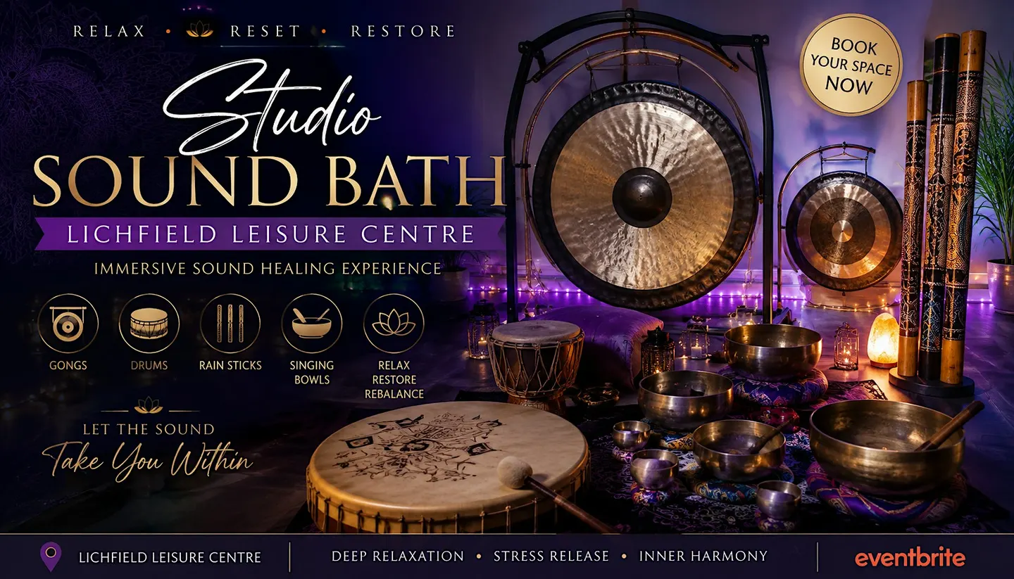 Studio Sound Bath Experience – Relax, Restore & Rebalance