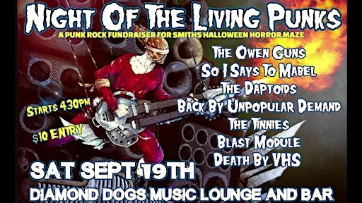 NIGHT OF THE LIVING PUNKS - A punk rock fundraiser for Smiths Horror Maze